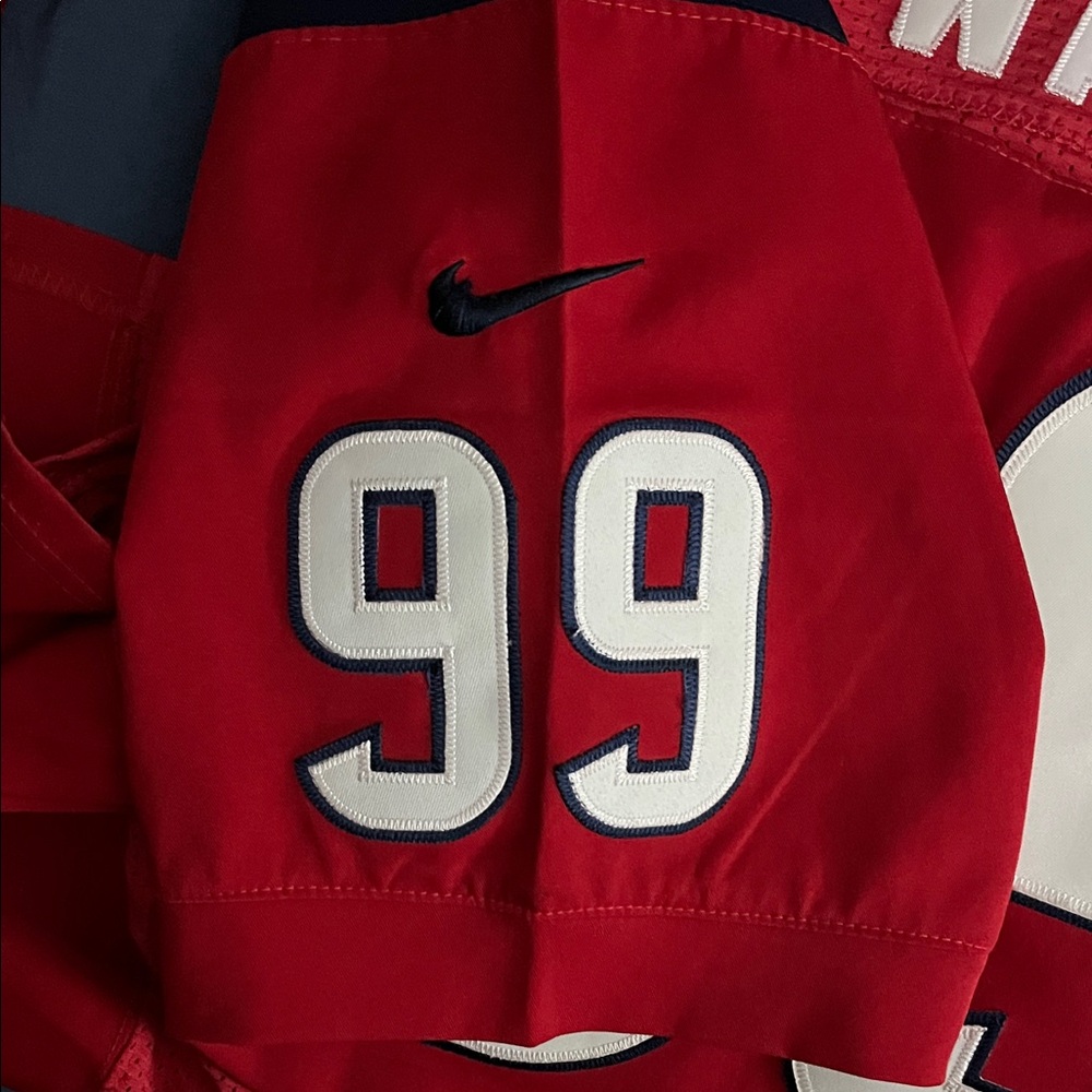 NFL Texans Red Jersey with Number 99 JJ Watt - Picture 9 of 13